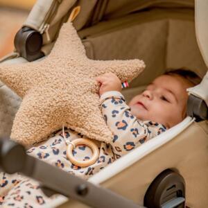coussin musical etoile beige personnalisable